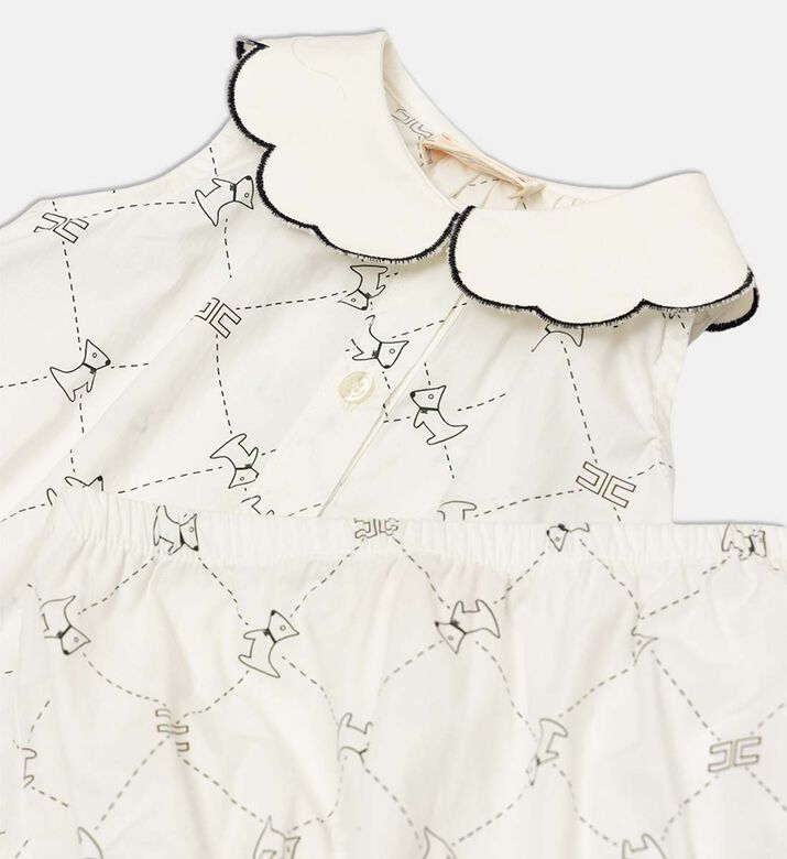 All-over Dog-pattern Two-piece Set