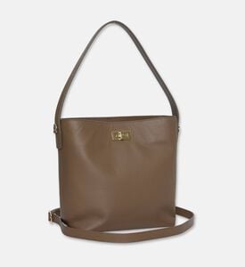 Maya.M Constructed Bucket Bag, Greige, Packshot View