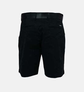 Modern Cotton Twill Belted Shorts