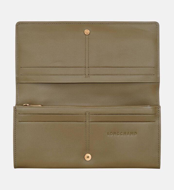 Longchamp Wallet Roseau, Olive, Packshot View