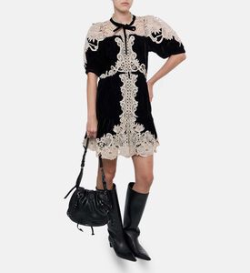 Sea NY Medina Ruffled Collar Dress, Model View