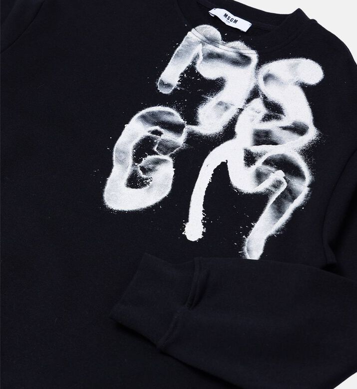 سويت شيرت قطن بطبعة شعار سويت شيرت قطن بطبعة شعار