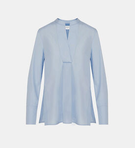 قميص قطن بياقة بشكل V