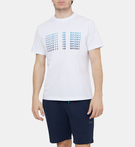 تيشيرت رياضي قطن بشعار متلاشي