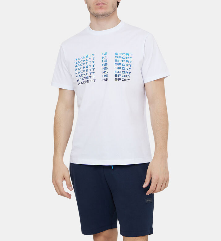 تيشيرت رياضي قطن بشعار متلاشي