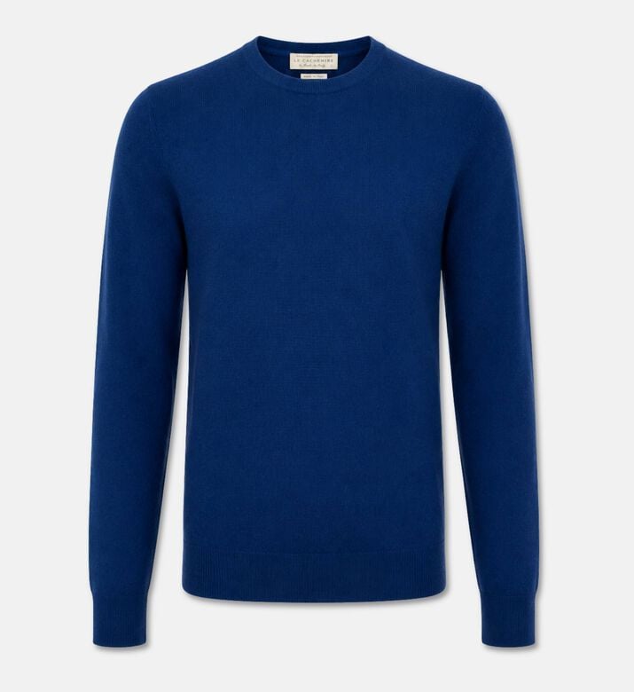 Galeries Lafayette Cashmere Crewneck Sweater, Blue, L, Packshot View