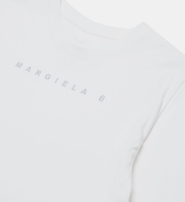 Logo-print Ruffled Hem T-shirt