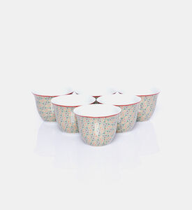 طقم فناجين قهوة أوبرا بورسلين 6 قطع 60 مل