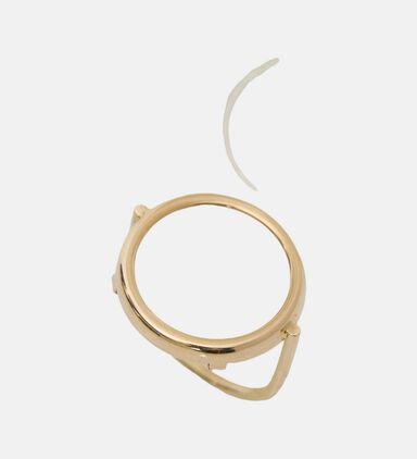 Ever Agate Disc Ring - 18k