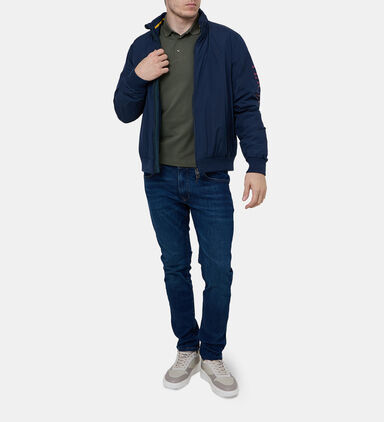 Logo Print Long-sleeve Polo Shirt