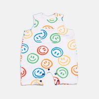 Multicolored Smile Rainbow Baby Romper