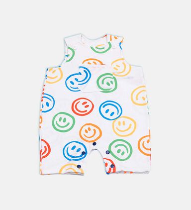 Multicolored Smile Rainbow Baby Romper