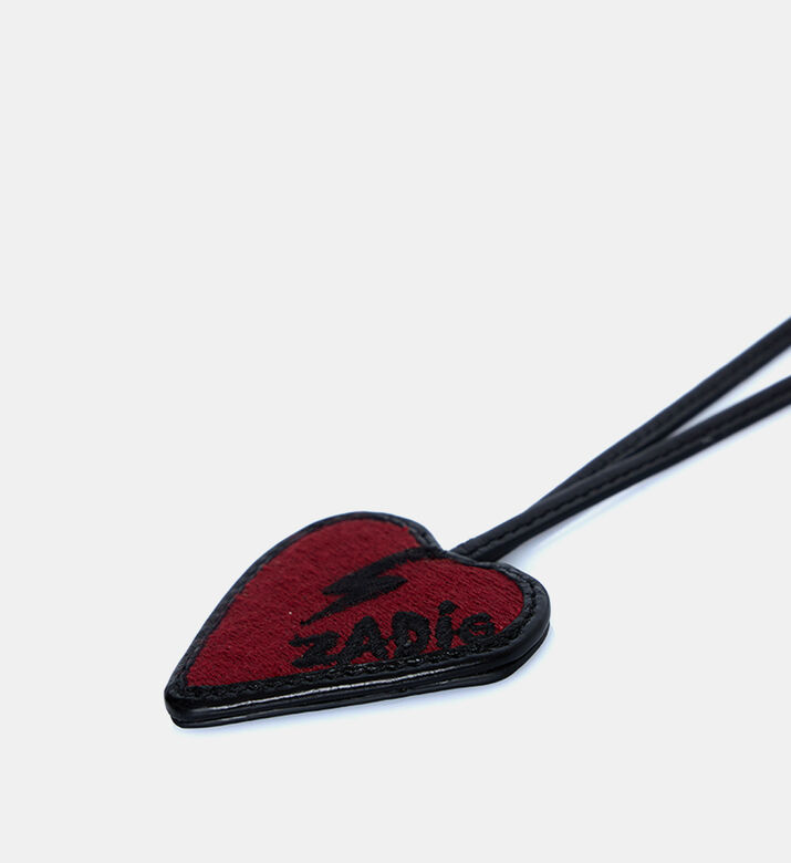 Flash Leather Heart Keyring