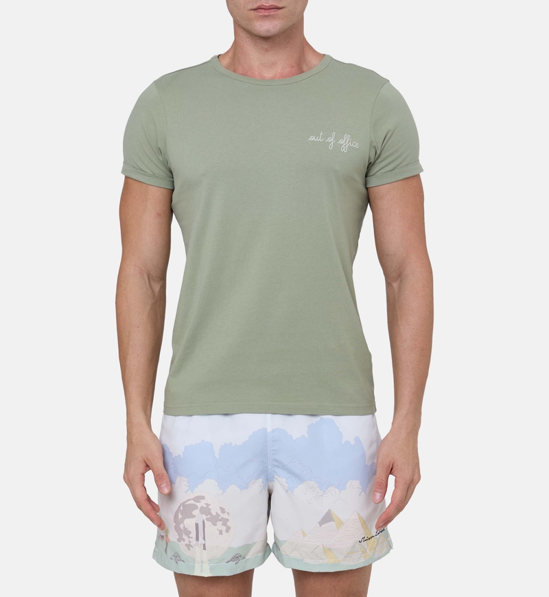 Poitou Out Of Office Embroidered T-shirt