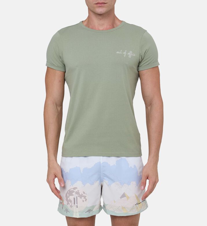 Poitou Out Of Office Embroidered T-shirt