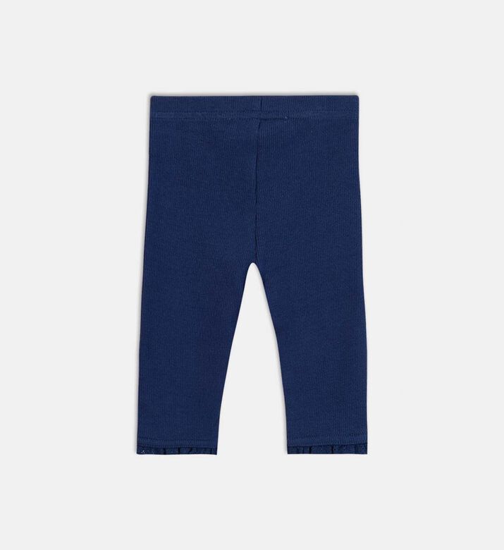 Cotton Lace Trim Leggings