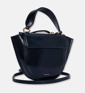 Wandler Hortensia Lizard Piccola Bag, Navy, Packshot View