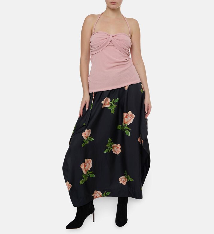 Nanushka Halter-neck Sleeveless Top, Model View