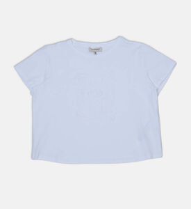 تيشيرت قطن بتطريز رقعة كشمير