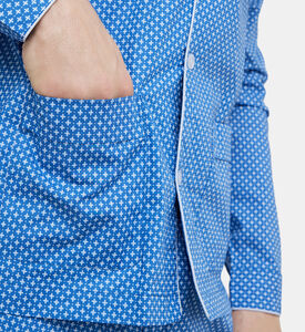 طقم بيجامة قطن عضوي بطبعة