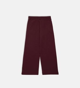 Wide-leg Flat Front Waistband Trousers