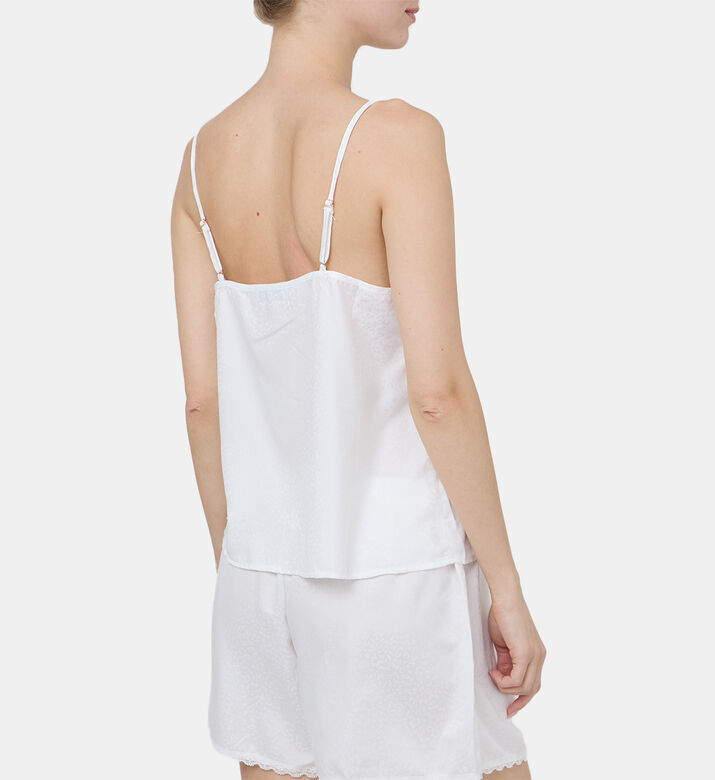 بلوزة بحزام دانتيل مفصل