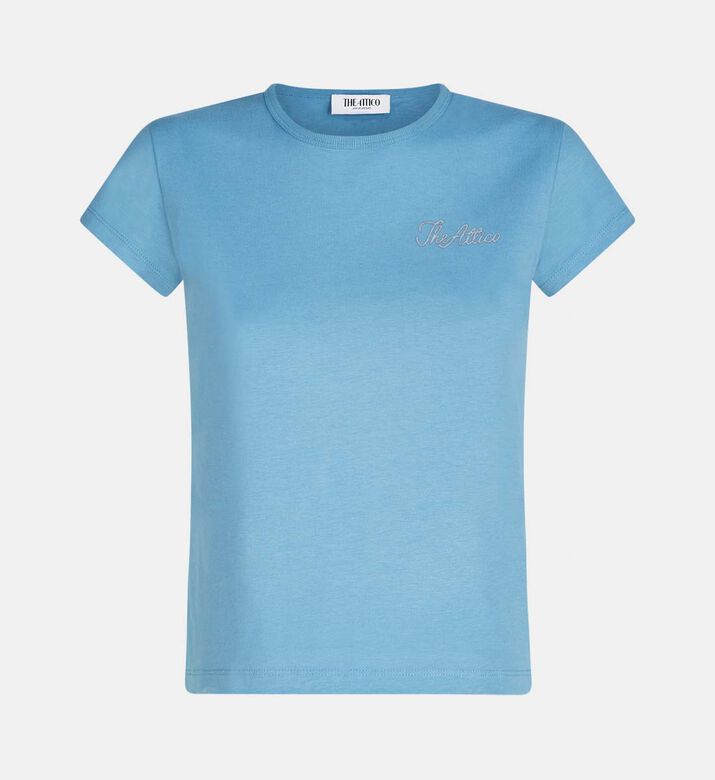 Embroidered Crewneck Short-sleeve T-shirt Embroidered Crewneck Short-sleeve T-shirt