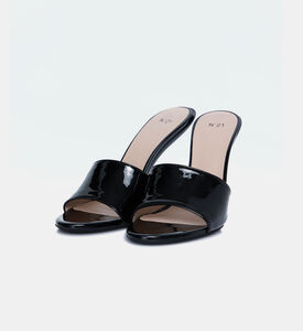 كعب عالٍ مفتوح من الخلف جلد نابا