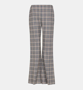 Penina Check Wool Suit Trousers