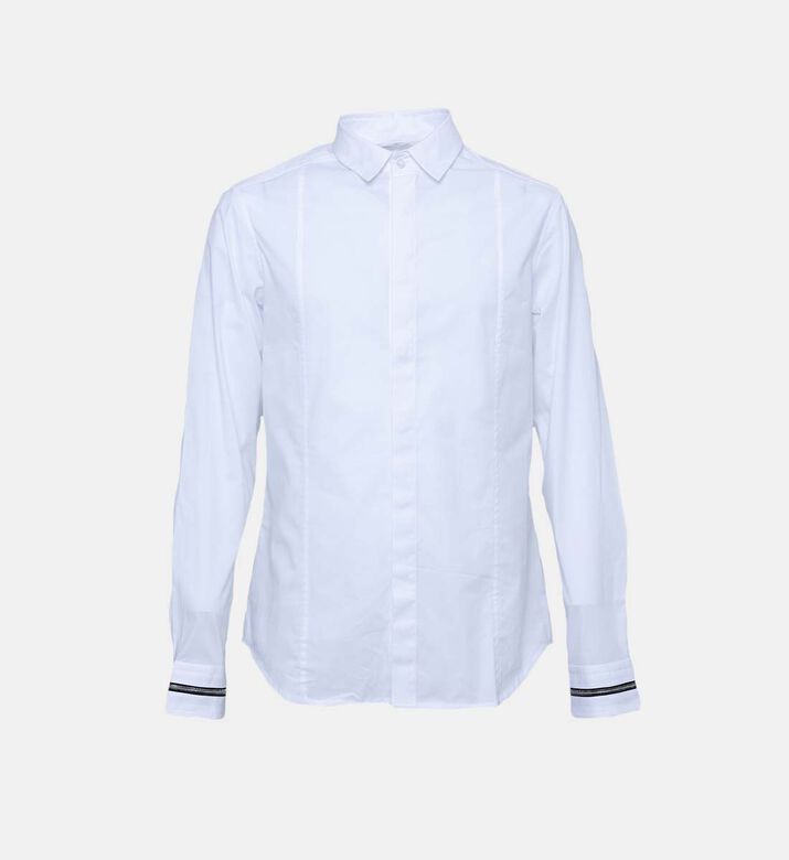 Cotton Zip Cuffs Classic Shirt