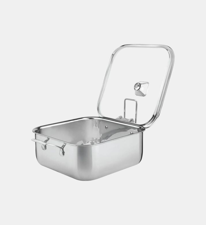 كسرولة مربعة ثلاثية الطبقات - 28.8 × 37.6 × 16.9 سم