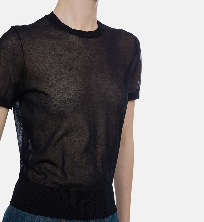Dua Sheer Cotton Knit Jumper