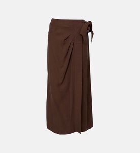 تنورة متوسطة الطول بجيوب مرقعة