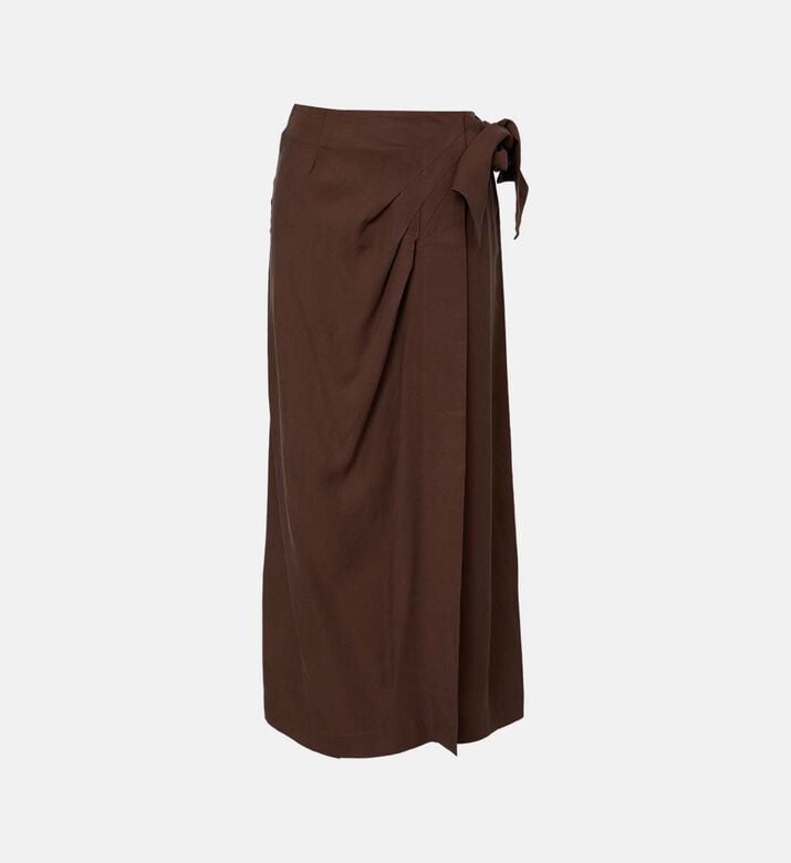 تنورة متوسطة الطول بجيوب مرقعة تنورة متوسطة الطول بجيوب مرقعة