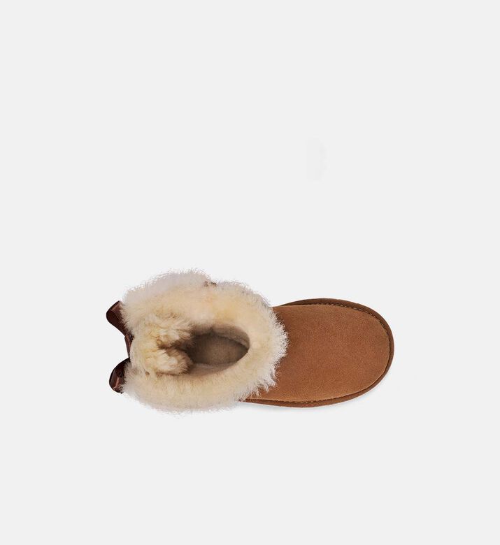 Baily Suede Leather Bow Boots