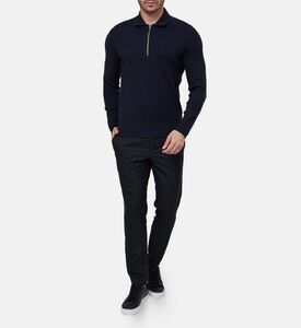 بنطال بساق مستقيمة وحزام مطاطي