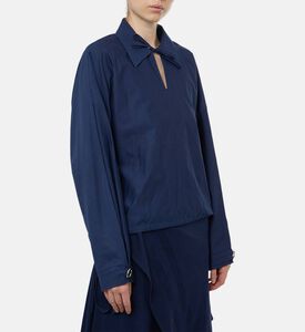 Martan Selin Drawstring Neckline Shirt, Model View