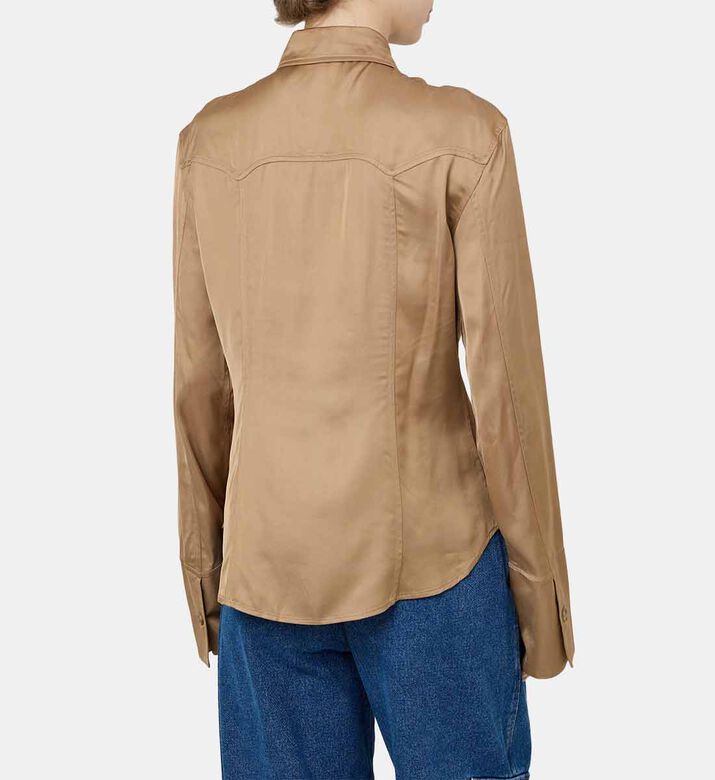 قميص كاميلا بساتان تويل