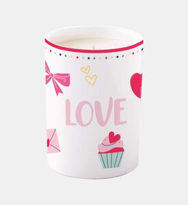 برطمان شمعة معطرة بورسلين بطبعة