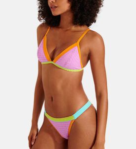 قطعة بيكيني سفلية مطرزة متعددة الألوان