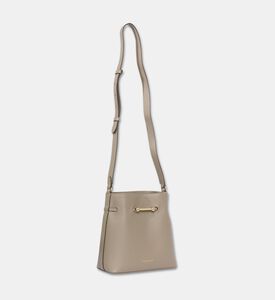 Strathberry Corda Smooth Leather Bucket Bag, Taupe, Packshot View