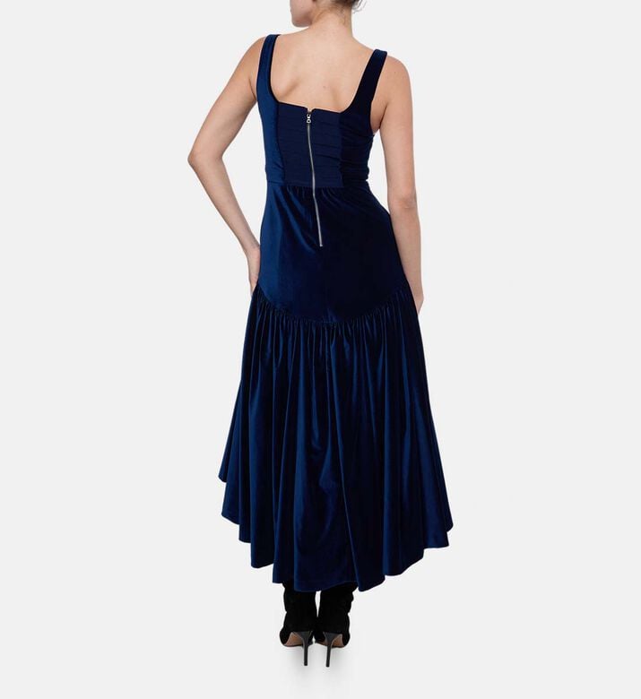Alice and Olivia Diana Fitted Bust A-line Dress, Model View