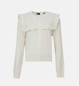Ruffle Collar Knitted Cardigan Ruffle Collar Knitted Cardigan