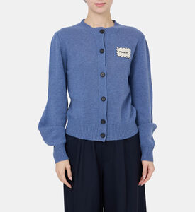 Cashmere Logo-patch Cardigan