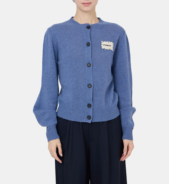 Cashmere Logo-patch Cardigan Cashmere Logo-patch Cardigan