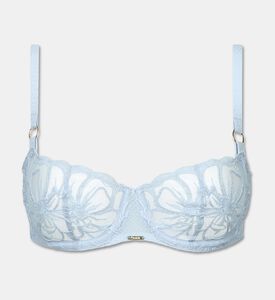 Chantelle Embroidered Half-cup Underwire Bra, White, 95, E, Packshot View