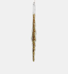 Glass Swirl Icicle Ornament Glass Swirl Icicle Ornament