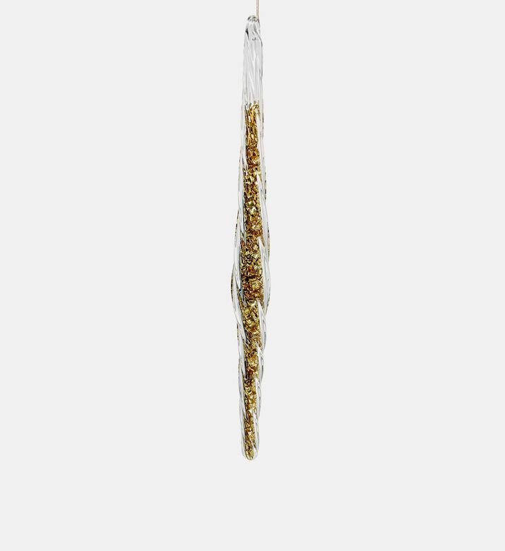 Glass Swirl Icicle Ornament Glass Swirl Icicle Ornament