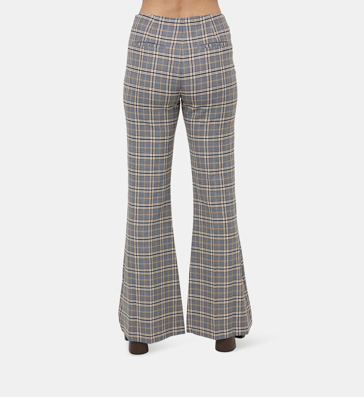 Penina Check Wool Suit Trousers