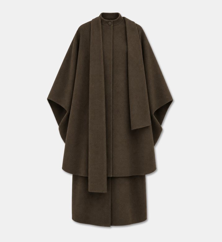 Soeur Finn Wool Scarf-collar Coat, Packshot View